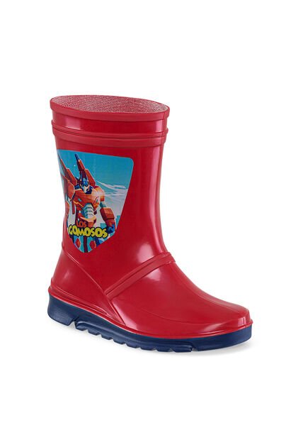 Botas De Lluvia Crymini Rojo-Azul Para Niño Los Gomosos