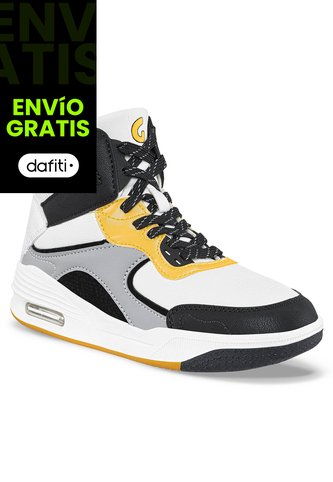 Tenis Urbanos Tobin Blanco-Negro Para Niño Los Gomosos Los Gomosos