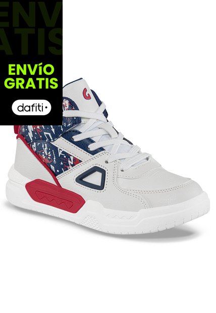 Tenis Urbanos Virwo Blanco-Azul O Para Niño Los Gomosos