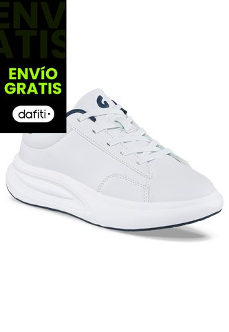 Tenis Urbanos Kinfer Blanco-Azul O Para Niño Los Gomosos Los Gomosos