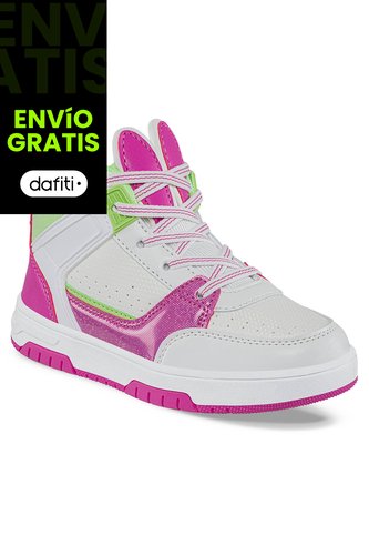 Tenis Urbanos Gury Blanco-Fucsia Para Niña Los Gomosos Los Gomosos