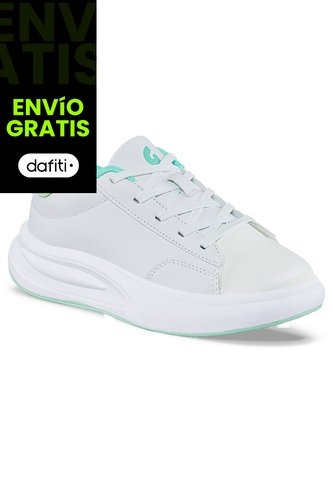 Tenis Urbanos Dakal Blanco-Verde Para Niña Los Gomosos Los Gomosos