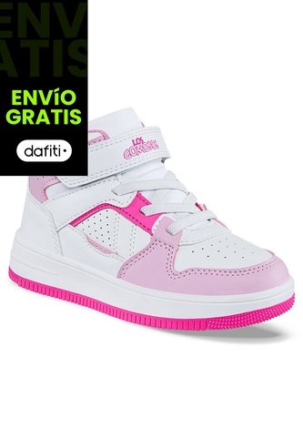 Tenis Klaz Blanco-Rosa Para Niña Los Gomosos Los Gomosos