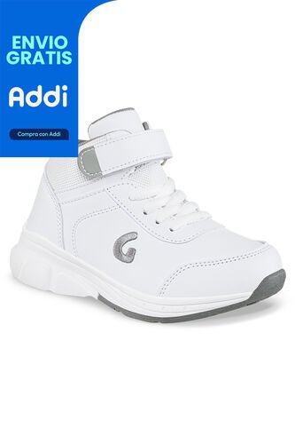 Tenis Escolares Colegby Blanco Para Niño Y Niña Los Gomosos Los Gomosos