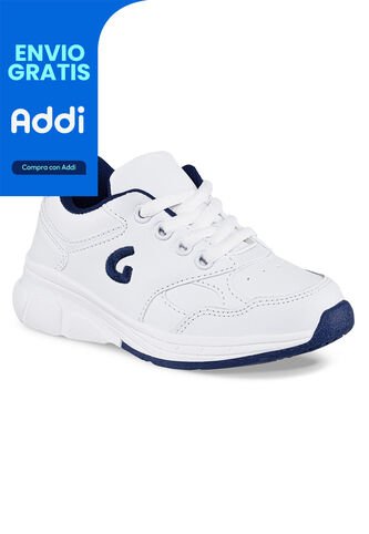 Tenis Escolares Gomyschool C New Azul Para Niño Y Niña Los Gomosos Los Gomosos