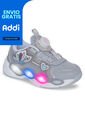 Tenis Con Luces Zadom Gris Los Gomosos Para Niña de Los Gomosos