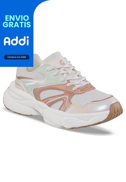 Tenis Urbanos Licod Beige Los Gomosos Para Niña