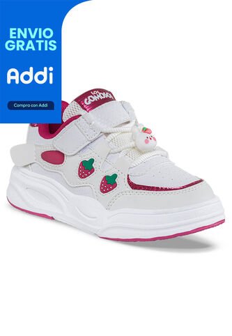 Tenis Urbanos Ginav Blanco-Vino Los Gomosos Para Niña Los Gomosos