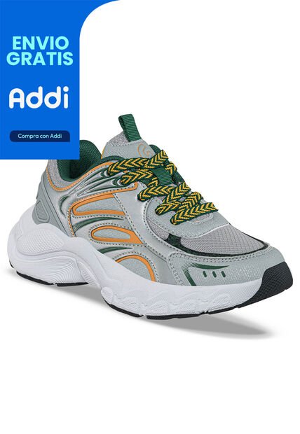 Tenis Urbanos Runot Gris Claro Los Gomosos Para Niño
