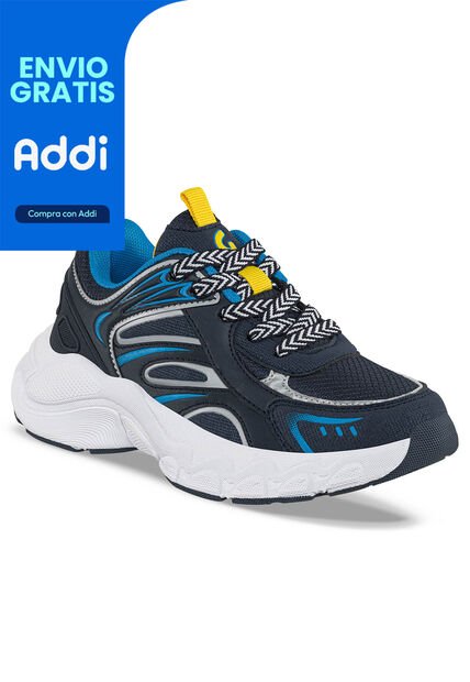 Tenis Urbanos Runot Azul Osc Los Gomosos Para Niño