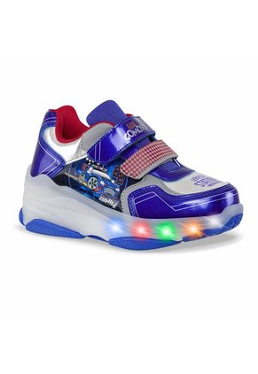 Tenis Patines Con Luces Quitt Azul Para Niño Los Gomosos