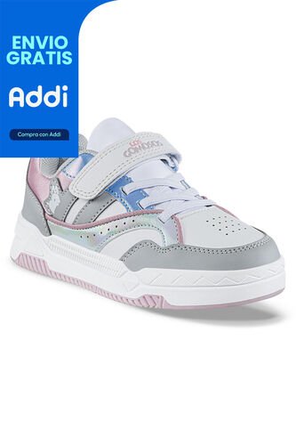 Tenis Casuales Okaran Gris Los Gomosos Para Niña Los Gomosos
