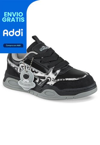 Tenis Casuales Anurim Negro Los Gomosos Para Niño Los Gomosos
