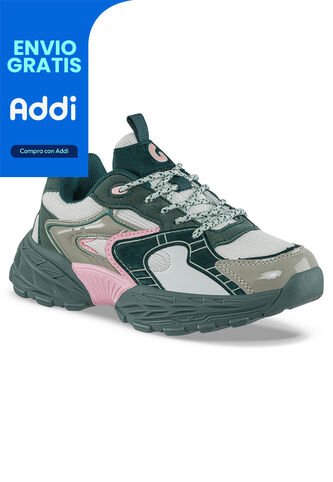 Tenis Urbanos Kewel Verde Osc Los Gomosos Para Niña Los Gomosos