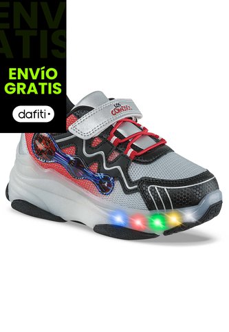 Tenis Patines Luces Morina Rojo Los Gomosos Para Niño Los Gomosos