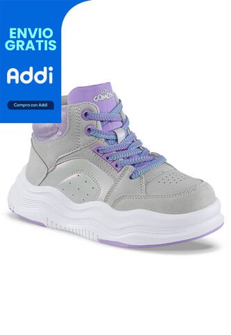Tenis Urbanos Liedor Gris Los Gomosos Para Niña Los Gomosos