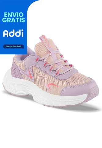 Tenis Urbanos Nekuro Beige-Rosa Los Gomosos Para Niña Los Gomosos