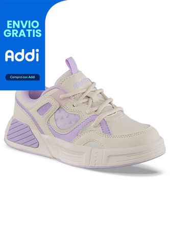 Tenis Casuales Jipot Beige-Mora Los Gomosos Para Niña Los Gomosos
