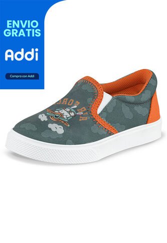 Tenis Casuales Ricordo Gris Los Gomosos Para Niño Los Gomosos