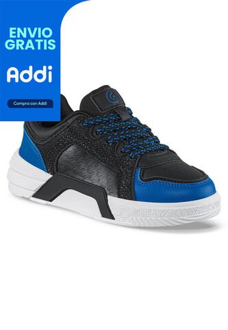 Tenis Urbanos Miro Negro-Azul Los Gomosos Para Niño Los Gomosos
