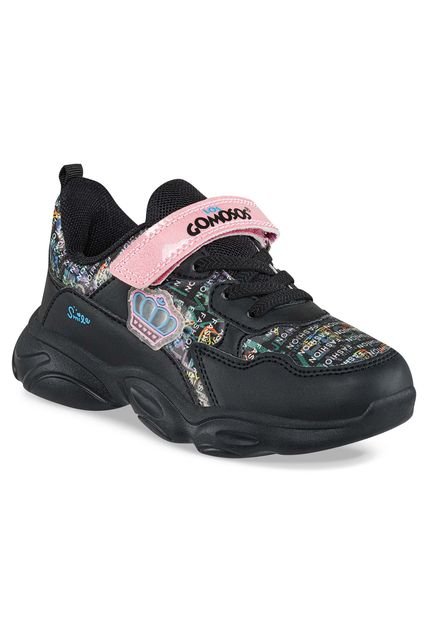 Tenis Terni Negro Para Niña Los Gomosos