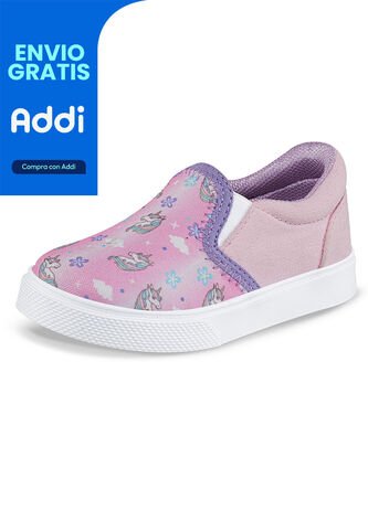 Tenis Casuales Dalerin Rosa Los Gomosos Para Niña Los Gomosos