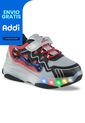 Tenis Patines Luces Morina Rojo Los Gomosos Para Niño de Los Gomosos