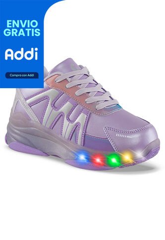 Tenis Patines Luces Tiff Mora Los Gomosos Para Niña Los Gomosos