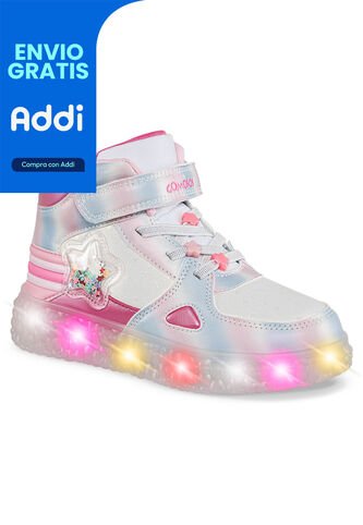 Tenis Luces Sulano Fucsia Los Gomosos Para Niña Los Gomosos
