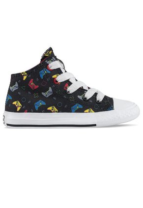 Tenis Kanzo Alto Negro Para Niño Los Gomosos