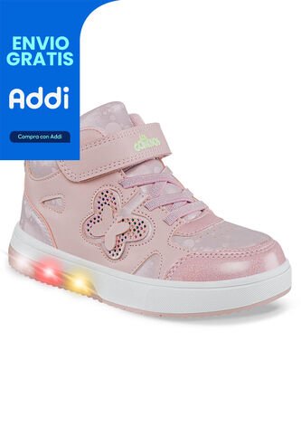 Tenis Luces Nubi Rosa Los Gomosos Para Niña Los Gomosos