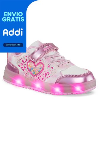 Tenis Luces Mydor Rosa Los Gomosos Para Niña Los Gomosos
