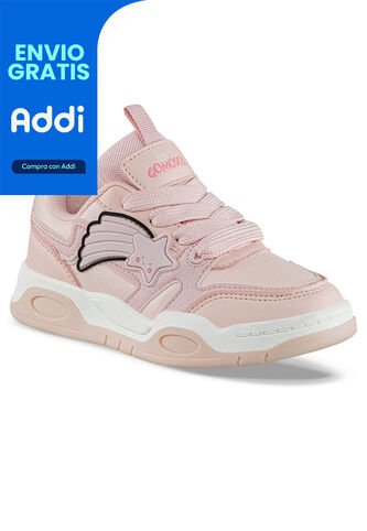 Tenis Casuales Hobor Rosa Los Gomosos Para Niña Los Gomosos