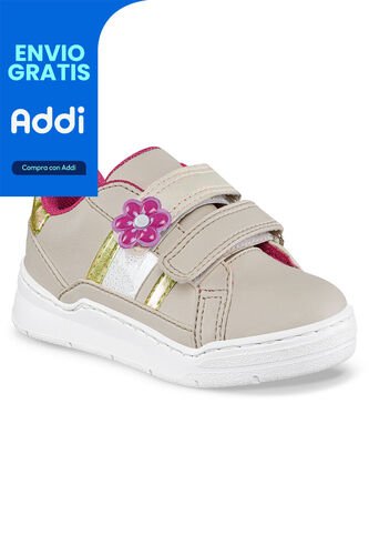 Tenis Casuales Zowie Beige Los Gomosos Para Niña Los Gomosos