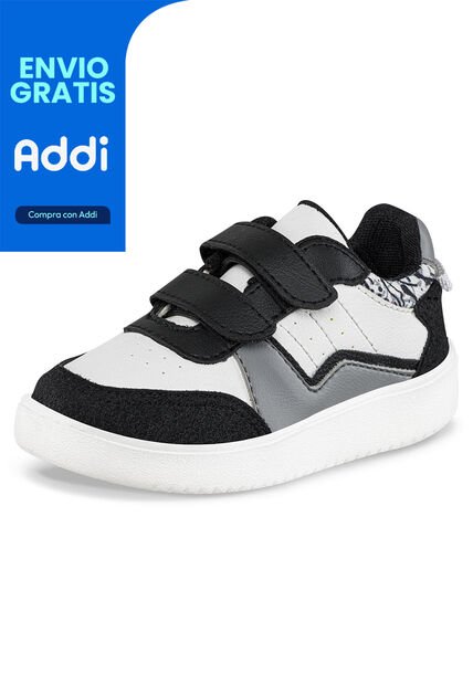 Tenis Casuales Mostac Bajo Inf Negro Los Gomosos Para Niño