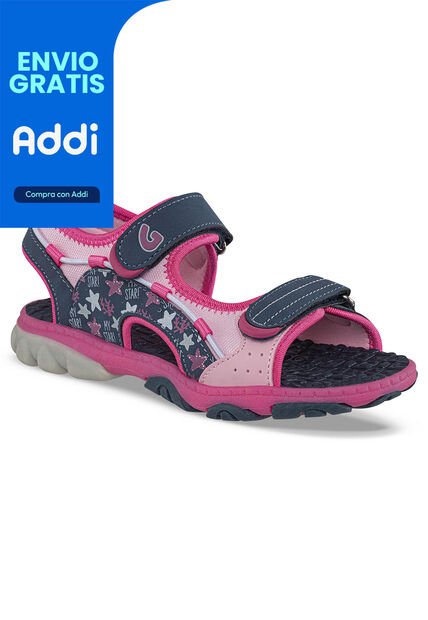Sandalias Volir Azul Osc Para Niña Los Gomosos