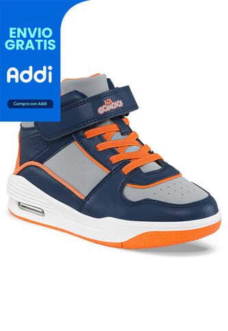 Tenis Urbanos Moger Azul Osc Para Niño Los Gomosos Los Gomosos