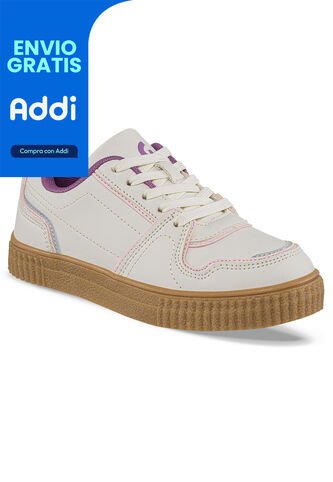 Tenis Urbanos Zynora Beige Para Niña Los Gomosos Los Gomosos