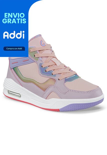 Tenis Urbanos Ginpir Rosa Para Niña Los Gomosos