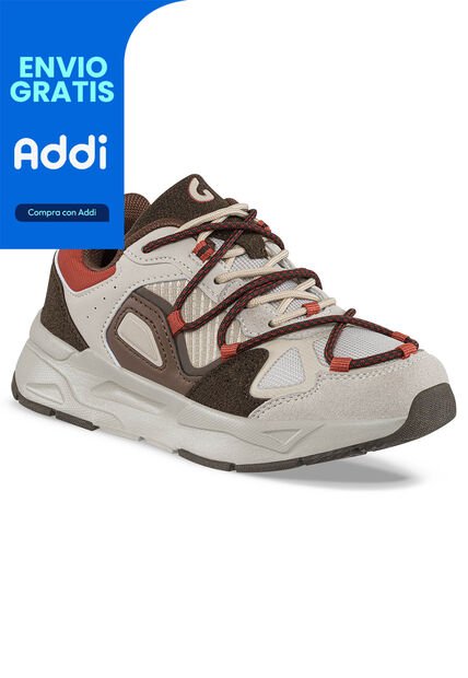 Tenis Urbanos Homis Beige Para Niño Los Gomosos