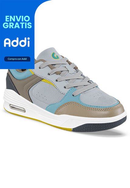 Tenis Urbanos Semor Gris Para Niño Los Gomosos