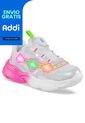Tenis Luces Jomir Blanco Para Niña Los Gomosos de Los Gomosos