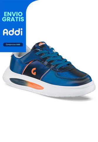 Tenis Urbanos Saxio Azul Para Niño Los Gomosos Los Gomosos