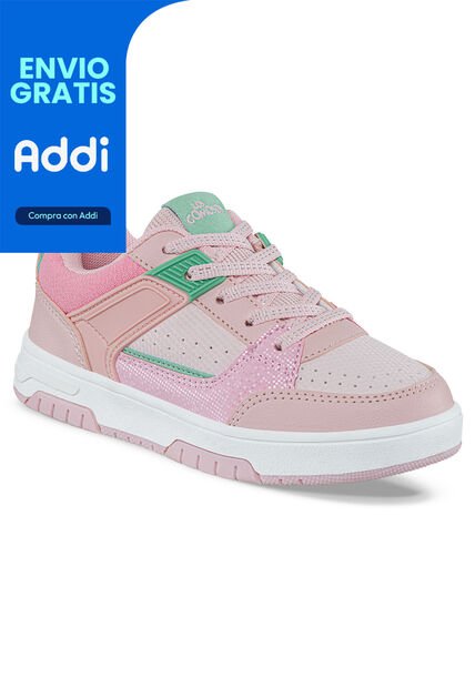Tenis Urbanos Damik Rosa Para Niña Los Gomosos