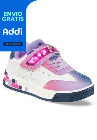 Tenis Luces Perenne Fucsia Para Niña Los Gomosos Los Gomosos