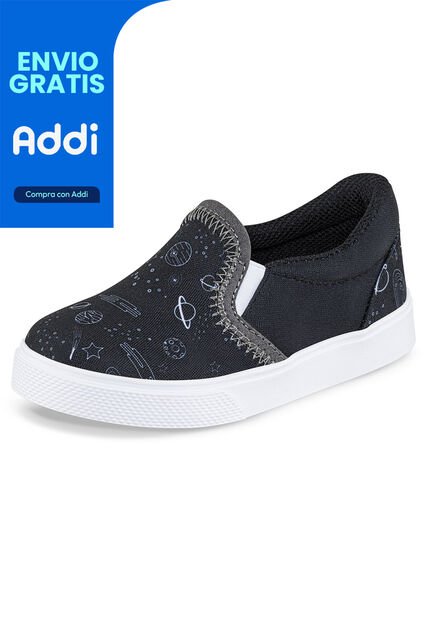 Tenis Windstar Negro Para Niño Los Gomosos