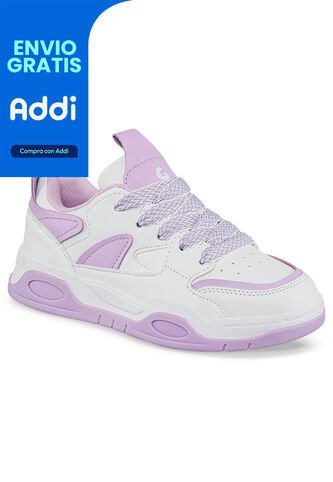 Tenis Rofit Blanco-Mora Para Niña Los Gomosos Los Gomosos