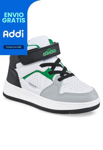 Tenis Tuwis Blanco-Verde Para Niño Los Gomosos Los Gomosos
