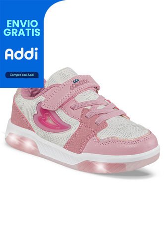 Tenis Luces Puler Blanco Para Niña Los Gomosos Los Gomosos