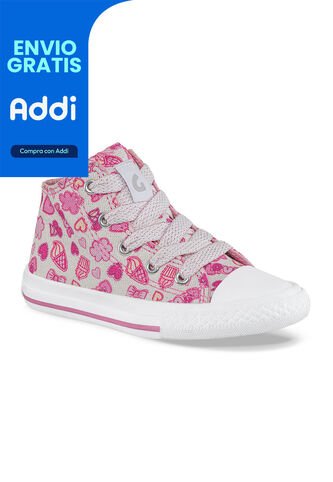 Tenis Beebe Alto Fucsia Para Niña Los Gomosos Los Gomosos